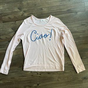 Sundry Lightweight Sweatshirt, light pink, small